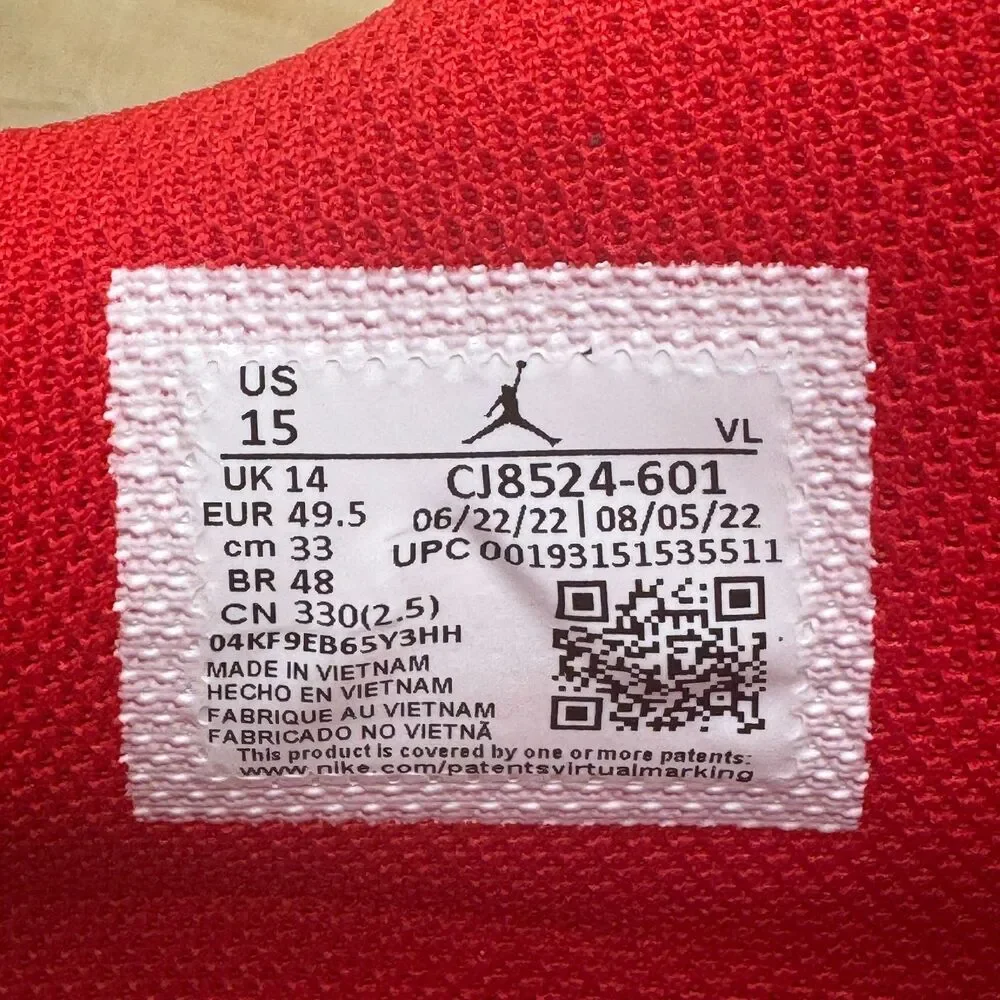 NEW Nike Air Jordan 1 Retro MCS Low Varsity Red White Mens CJ8524-601 sz 15